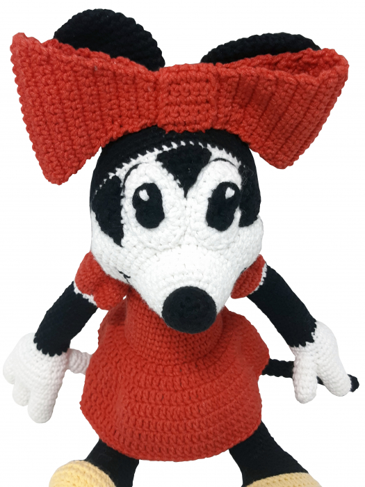 Jucărie unicat croșetată manual Minnie Mouse [6]