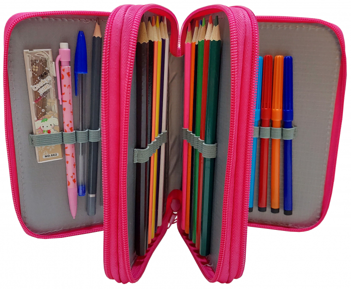 Penar echipat cu 34 piese, 3 compartimente P301 roz [2]