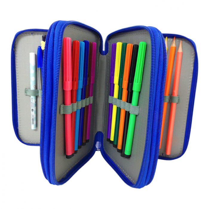 Penar echipat cu 34 piese, 3 compartimente P313 albastru [2]