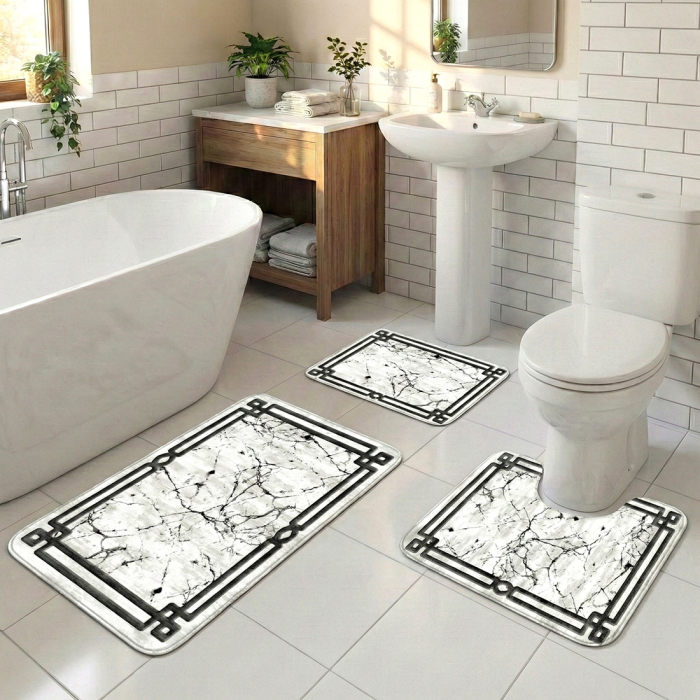 Set 3 covorase baie antiderapante CBA0117-3PC [2]