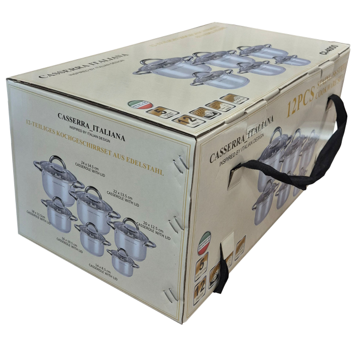 Set vase din inox 12 piese Casserra Italiana CI-4000 [2]