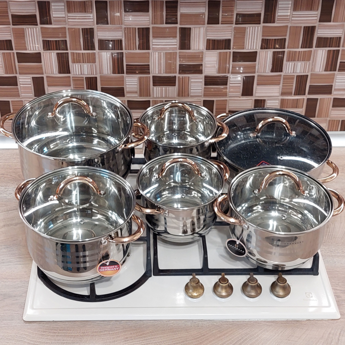 Set vase din inox 12 piese Edenberg EB-3998 [4]