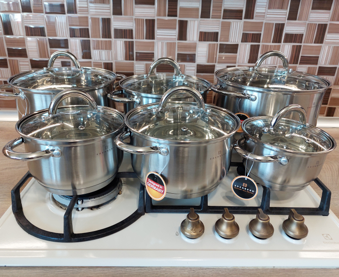 Set vase din inox 12 piese Edenberg EB-4000 [10]
