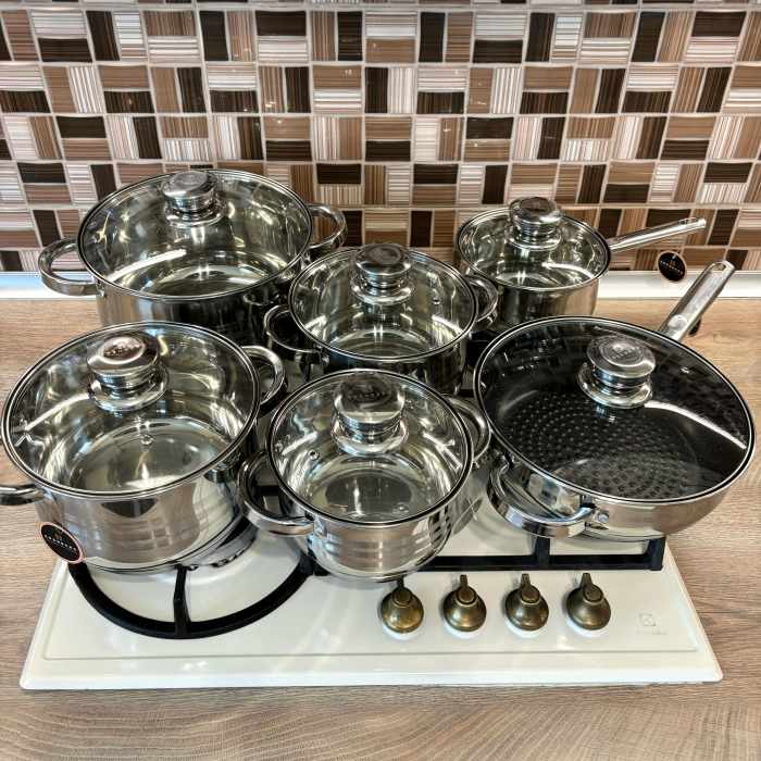 Set vase din inox 12 piese Edenberg EB-9999 [4]