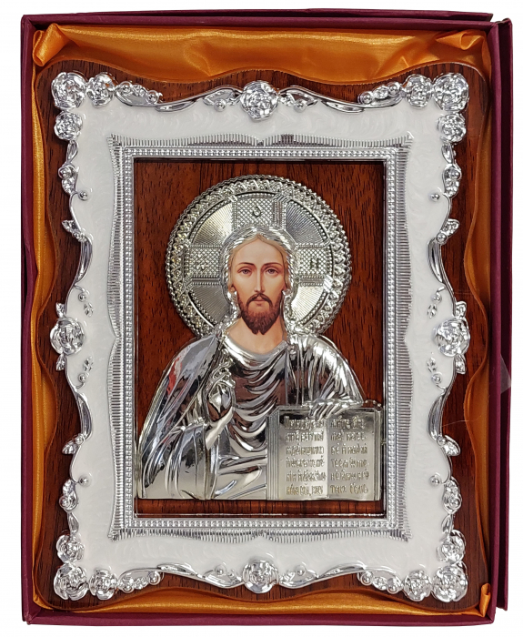 Icoana Iisus Hristos ICT0318-GRI argintie [3]