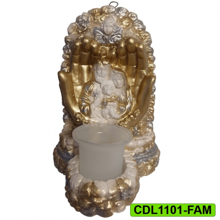 Produse de cult religios - Candela ceramica Familia Crestina CDL1101-FAM