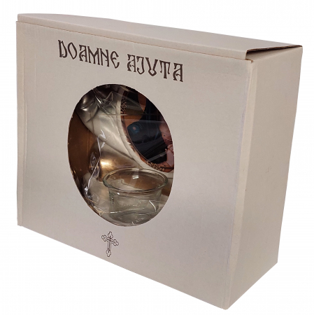 Candela ceramica Maica Domnului CDL0101-MDG aurie [3]