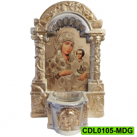 Produse de cult religios - Candela ceramica Maica Domnului CDL0105-MDG