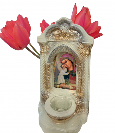 Candela ceramica Maica Domnului CDL0110-MDS maro [3]