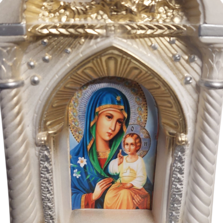 Candela ceramica Maica Domnului CDL0131-MDA alba [3]