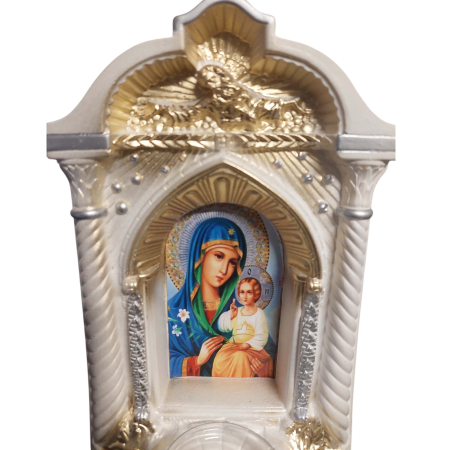 Candela ceramica Maica Domnului CDL0131-MDA alba [2]