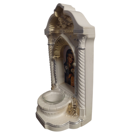Candela ceramica Maica Domnului CDL0132-MDA alba [4]