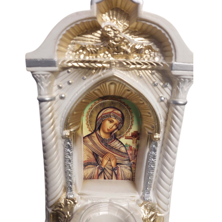 Candela ceramica Maica Domnului CDL0135-MDA alba [2]