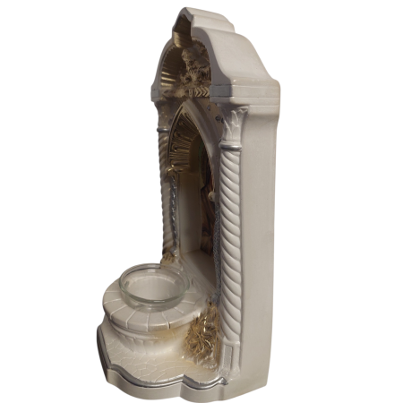 Candela ceramica Maica Domnului CDL0135-MDA alba [3]