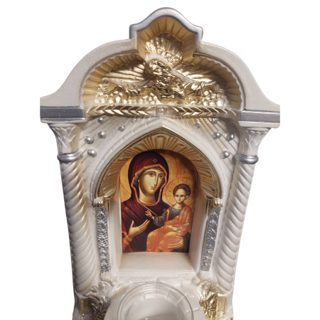 Candela ceramica Maica Domnului CDL0138-MDA alba [2]