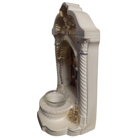 Candela ceramica Maica Domnului CDL0138-MDA alba [3]
