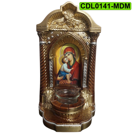 Pentru casă - Candela ceramica Maica Domnului CDL0141-MDM maro