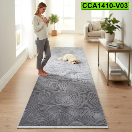 Covoare antiderapante - Covor traversa antiderapant CCA1410 80x200 cm gri