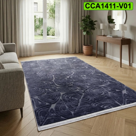 Covoare antiderapante - Covor camera antiderapant CCA1411 80x150 cm antracit