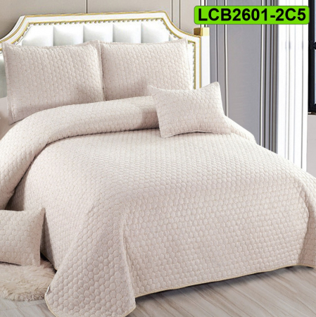 Cuverturi bumbac - Cuvertura bumbac cu in pentru pat dublu, 5 piese, LCB2601-2C5