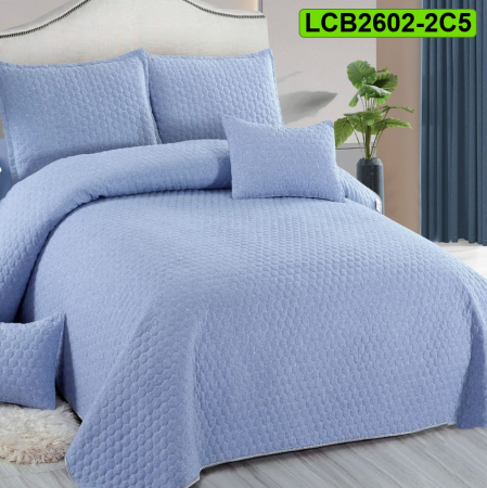 Cuverturi bumbac - Cuvertura bumbac cu in pentru pat dublu, 5 piese, LCB2602-2C5