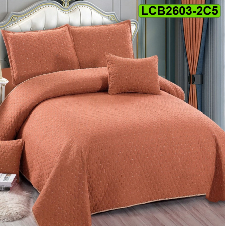 Cuverturi bumbac - Cuvertura bumbac cu in pentru pat dublu, 5 piese, LCB2603-2C5