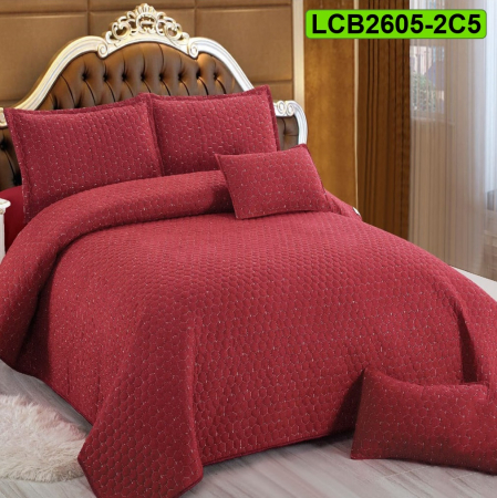 Cuverturi bumbac - Cuvertura bumbac cu in pentru pat dublu, 5 piese, LCB2605-2C5