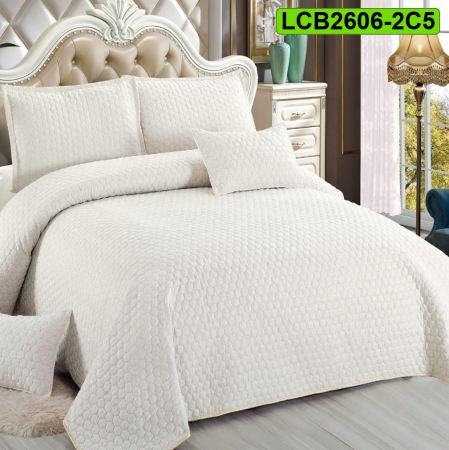 Cuverturi bumbac - Cuvertura bumbac cu in pentru pat dublu, 5 piese, LCB2606-2C5