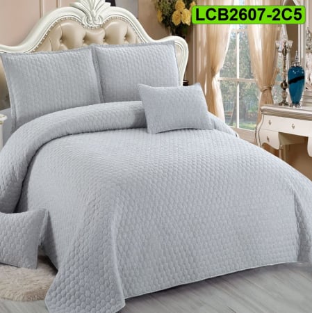 Cuverturi bumbac - Cuvertura bumbac cu in pentru pat dublu, 5 piese, LCB2607-2C5