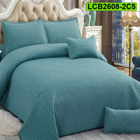 Cuverturi bumbac - Cuvertura bumbac cu in pentru pat dublu, 5 piese, LCB2608-2C5