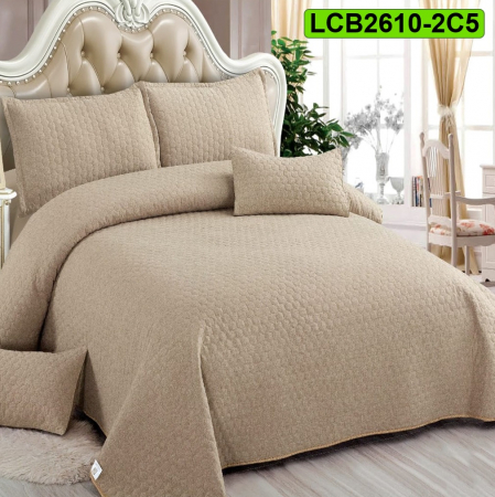 Cuverturi bumbac - Cuvertura bumbac cu in pentru pat dublu, 5 piese, LCB2610-2C5