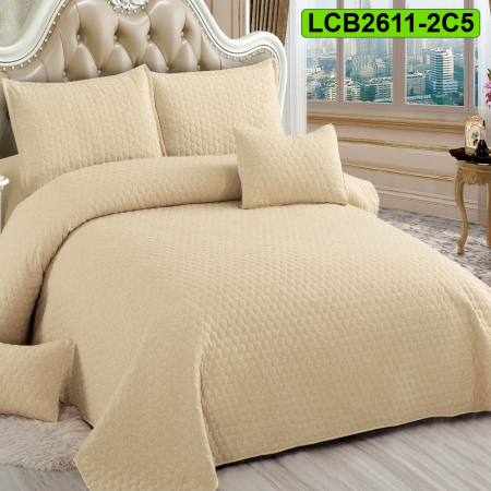 Cuverturi bumbac - Cuvertura bumbac cu in pentru pat dublu, 5 piese, LCB2611-2C5