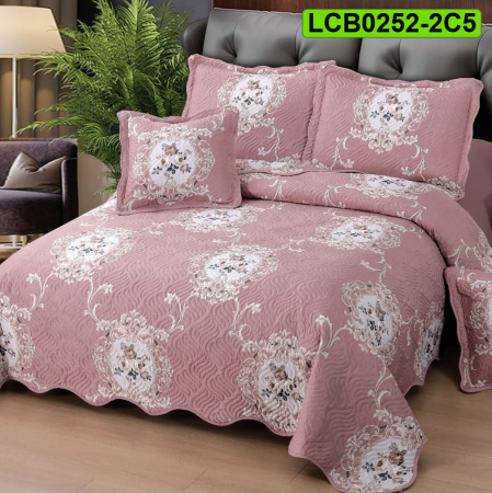 Cuverturi bumbac - Cuvertura bumbac pentru pat dublu, 5 piese, LCB0252-2C5