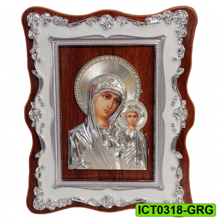 Produse de cult religios - Icoana Maica Domnului ICT0318-GRG argintie