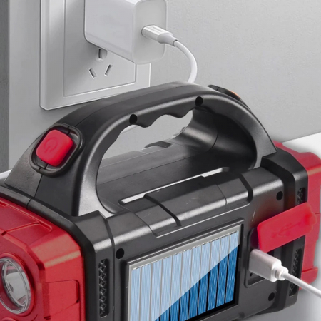 Lanterna LED reincarcabila solar HL-1678R rosie [5]