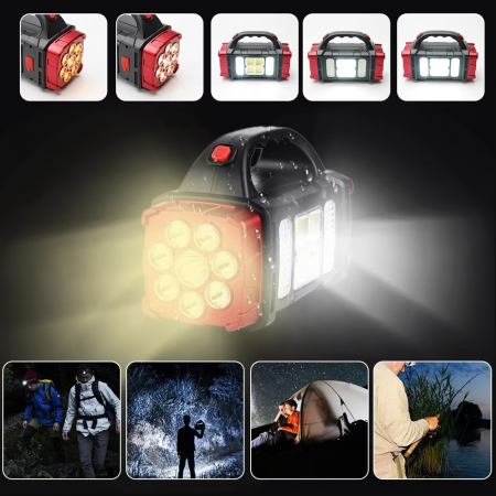 Lanterna LED reincarcabila solar HL-1678G aurie [9]