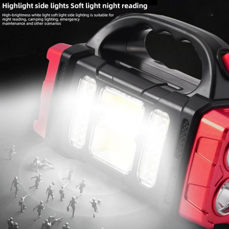 Lanterna LED reincarcabila solar HL-1678R rosie [7]