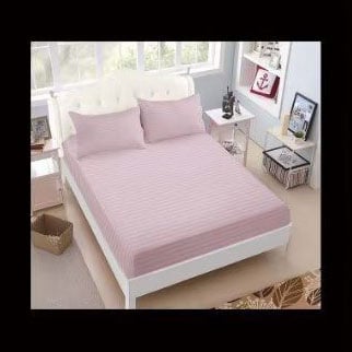 Lenjerii Damasc - Lenjerie Damasc pentru pat dublu, 4 piese, cearsaf cu elastic, LJD0209-2E4