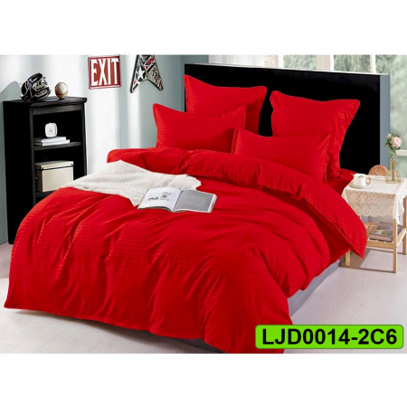 Lenjerii Damasc - Lenjerie Damasc pentru pat dublu, 6 piese, LJD0014-2C6