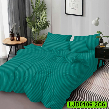 Lenjerii Damasc - Lenjerie Damasc pentru pat dublu, 6 piese, LJD0106-2C6