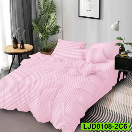 Lenjerii Damasc - Lenjerie Damasc pentru pat dublu, 6 piese, LJD0108-2C6
