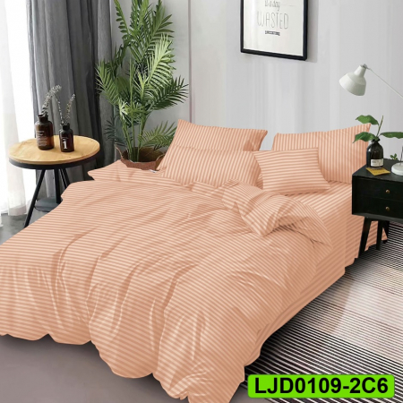 Lenjerii Damasc - Lenjerie Damasc pentru pat dublu, 6 piese, LJD0109-2C6