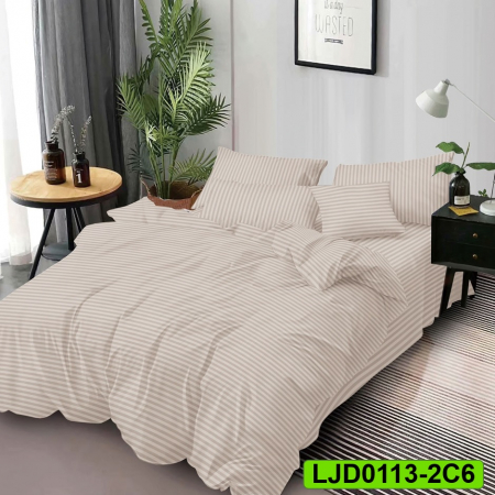 Lenjerii Damasc - Lenjerie Damasc pentru pat dublu, 6 piese, LJD0113-2C6