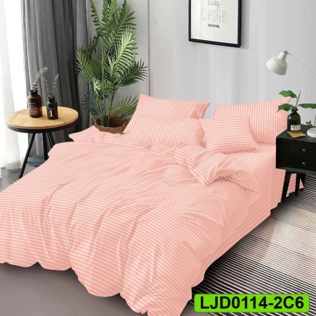 Lenjerii Damasc - Lenjerie Damasc pentru pat dublu, 6 piese, LJD0114-2C6