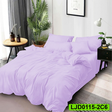 Lenjerii Damasc - Lenjerie Damasc pentru pat dublu, 6 piese, LJD0115-2C6