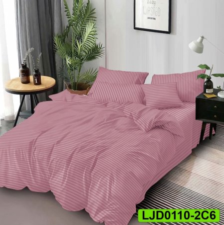 Lenjerii Damasc - Lenjerie Damasc pentru pat dublu, 6 piese, LJD0110-2C6