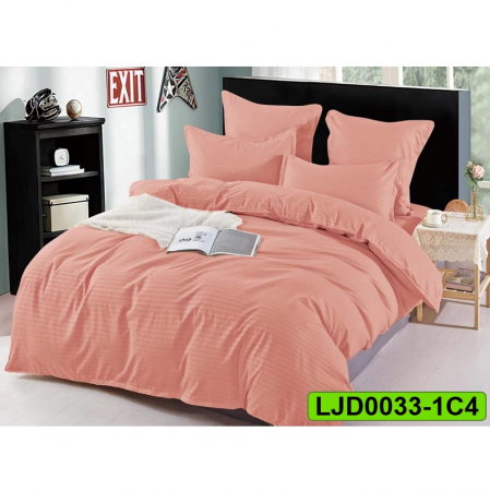 Lenjerii Damasc - Lenjerie Damasc pentru pat simplu, 4 piese, LJD0033-1C4