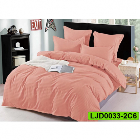 Lenjerii Damasc - Lenjerie Damasc pentru pat dublu, 6 piese, LJD0033-2C6