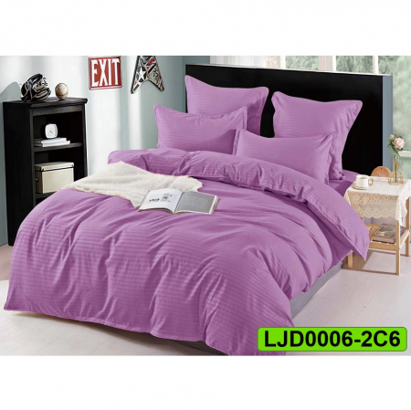Lenjerii Damasc - Lenjerie Damasc pentru pat dublu, 6 piese, LJD0006-2C6