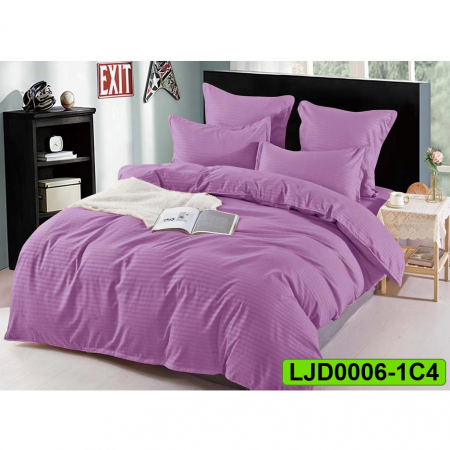 Lenjerii Damasc - Lenjerie Damasc pentru pat simplu, 4 piese, LJD0006-1C4